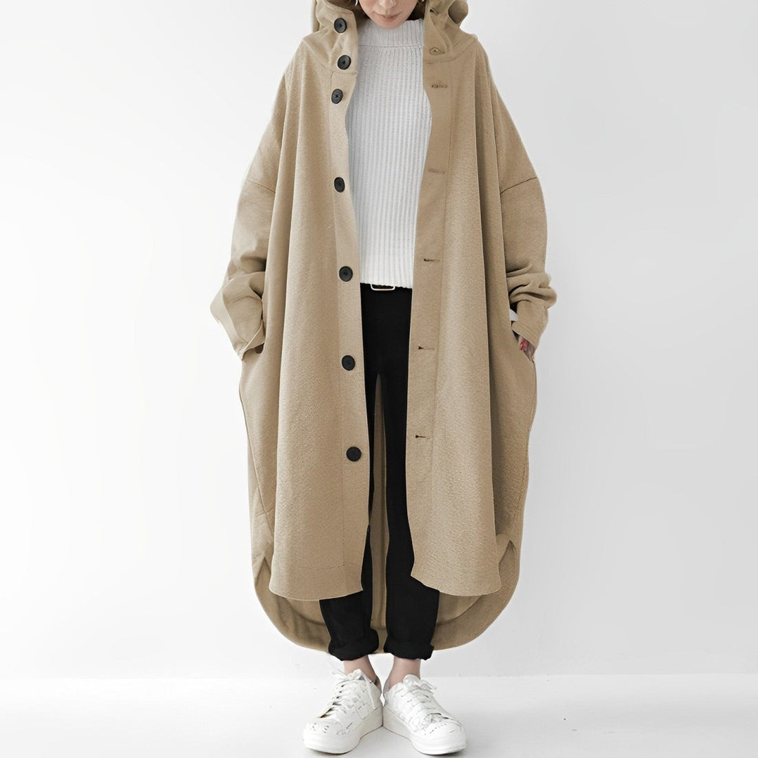 Cailyn - Trench coat longo e aconchegante