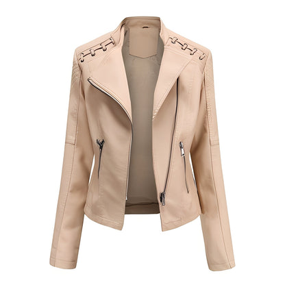 Inès - Stylish leather jacket for women