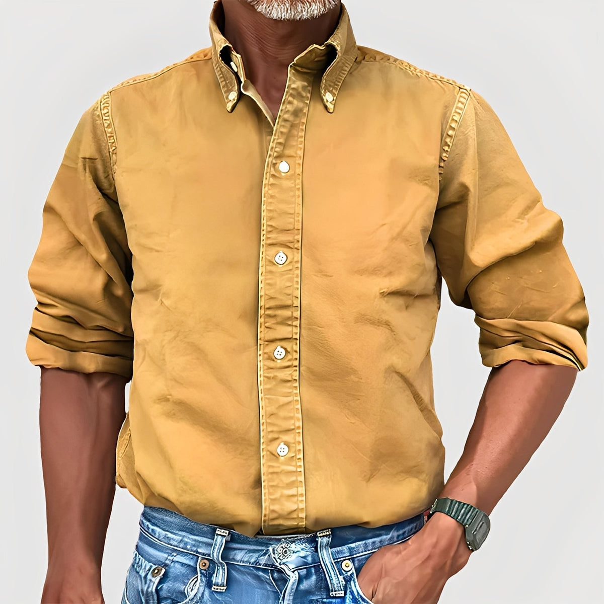 Micheal - Camiseta de manga longa confortável