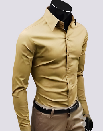 Jacob - Camisa elegante de manga comprida para homens