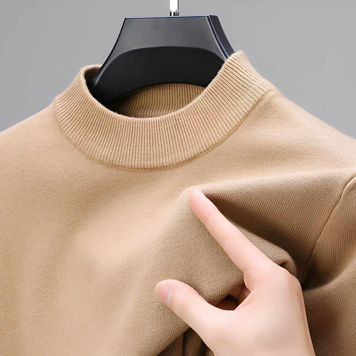 Davis – Elegante Sweater Masculino com Acabamento Inferior