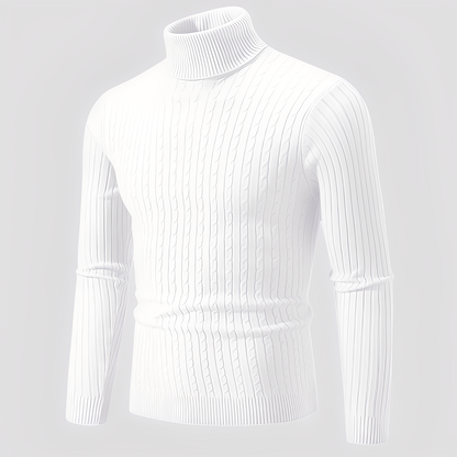 Devin - Contemporary High-Neck Sweater for Men