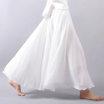 Alina - Saia Maxi Boêmia Fluida