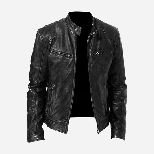 Dominic - A fitted and casual leather jacket for men