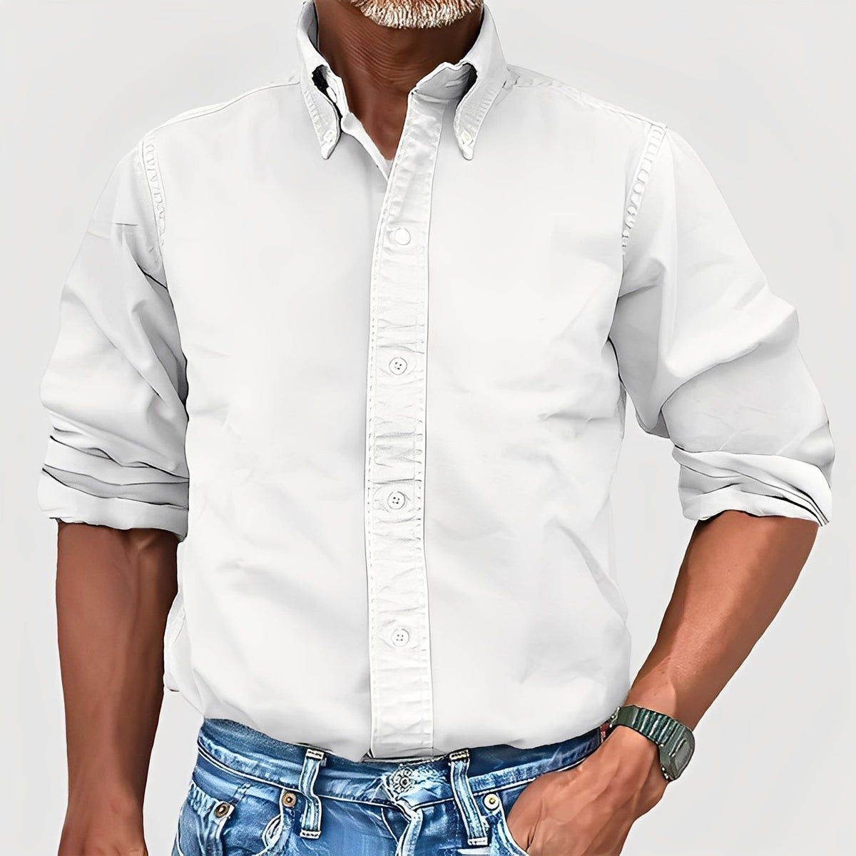 Micheal - Camiseta de manga longa confortável
