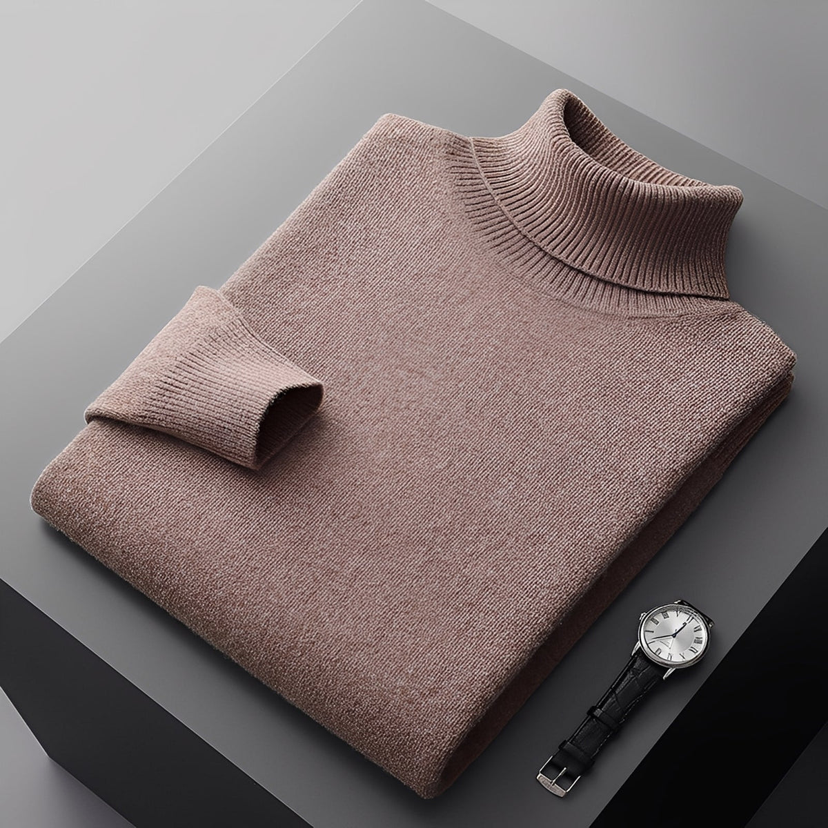 Osborn - Pulôver elegante e macio de gola alta