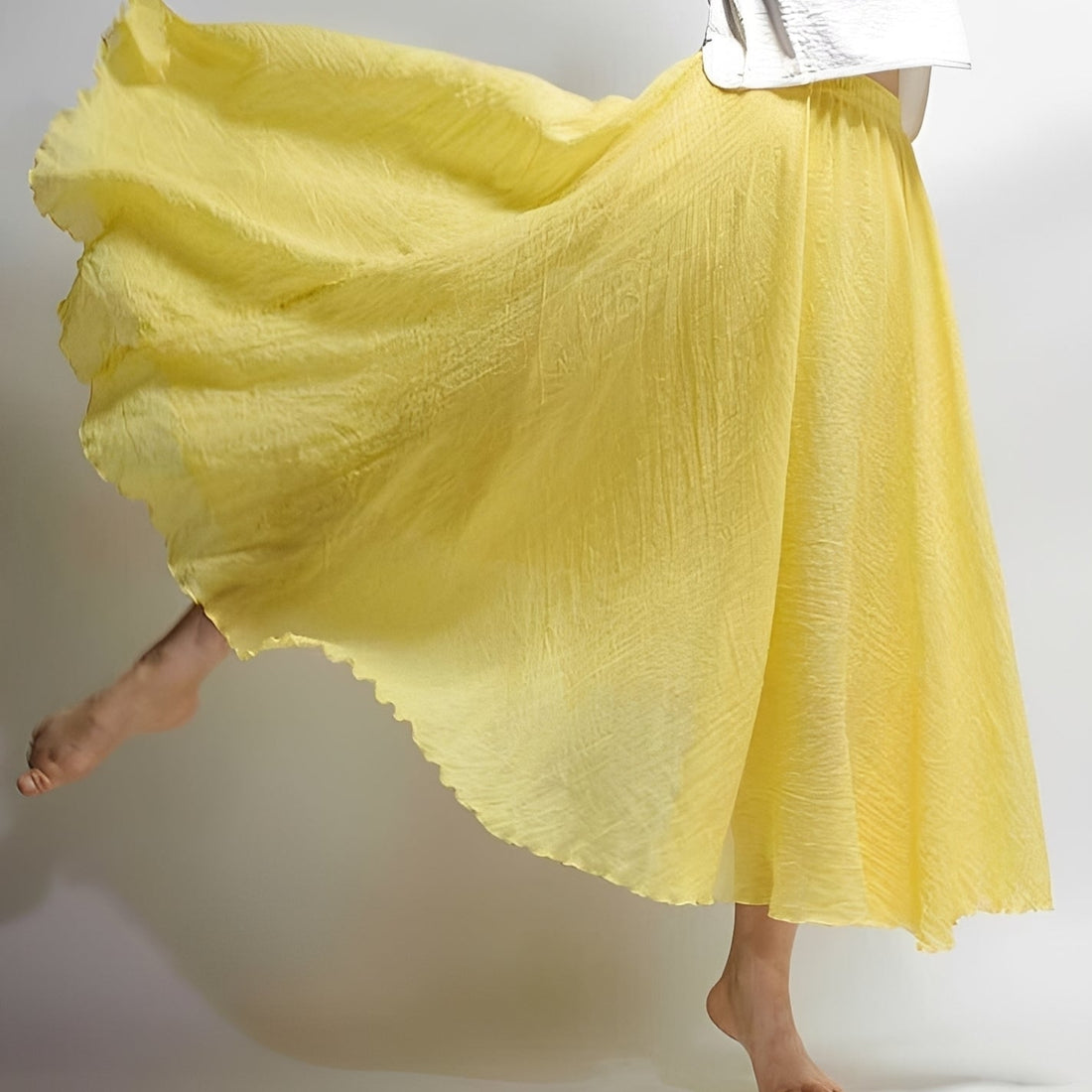 Alina - Saia Maxi Boêmia Fluida