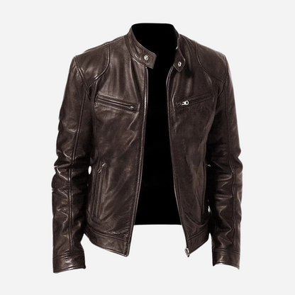 Dominic - A fitted and casual leather jacket for men