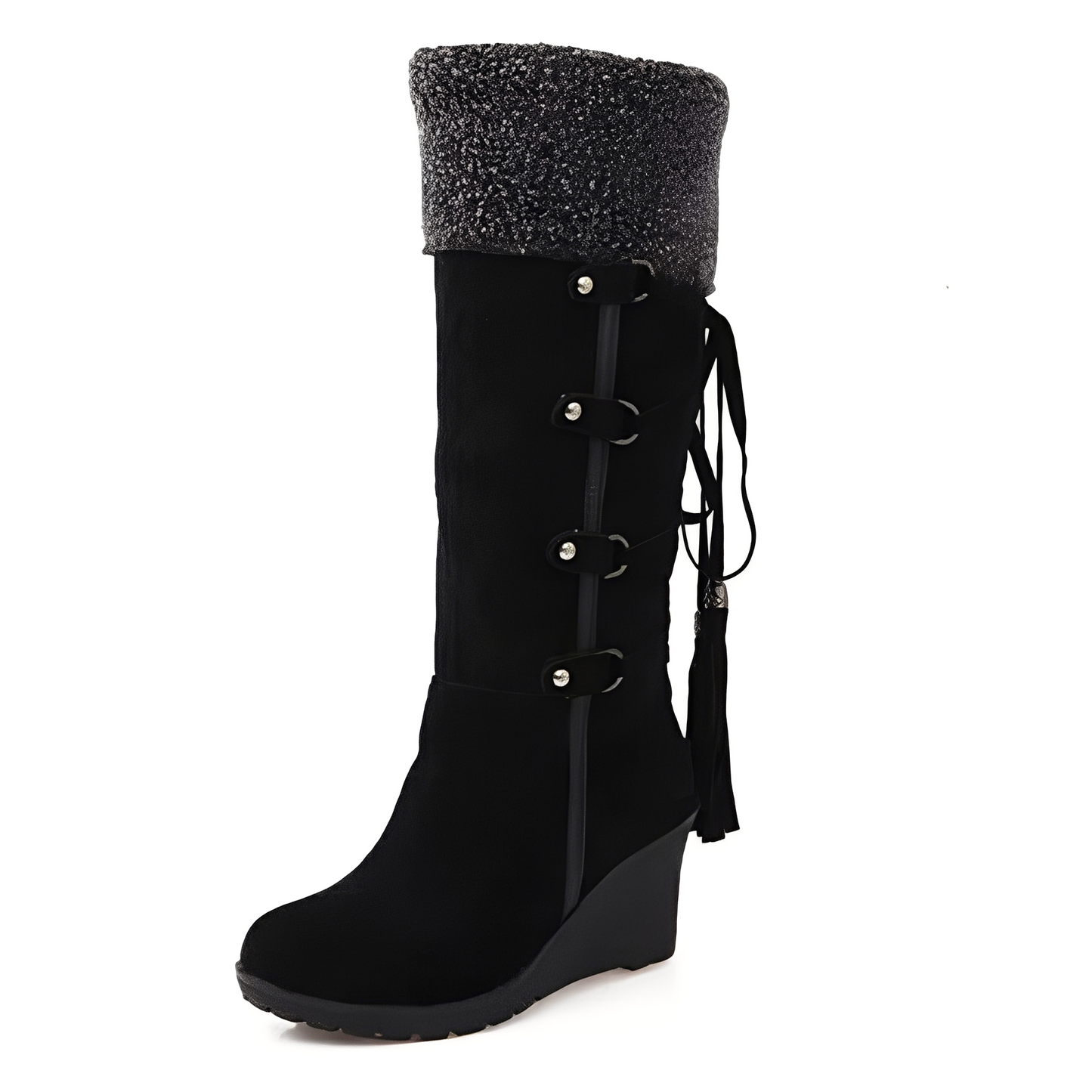 Maria - Stylish, with fur lining, high shaft boots for women