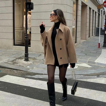 Elena - Casaco oversize elegante
