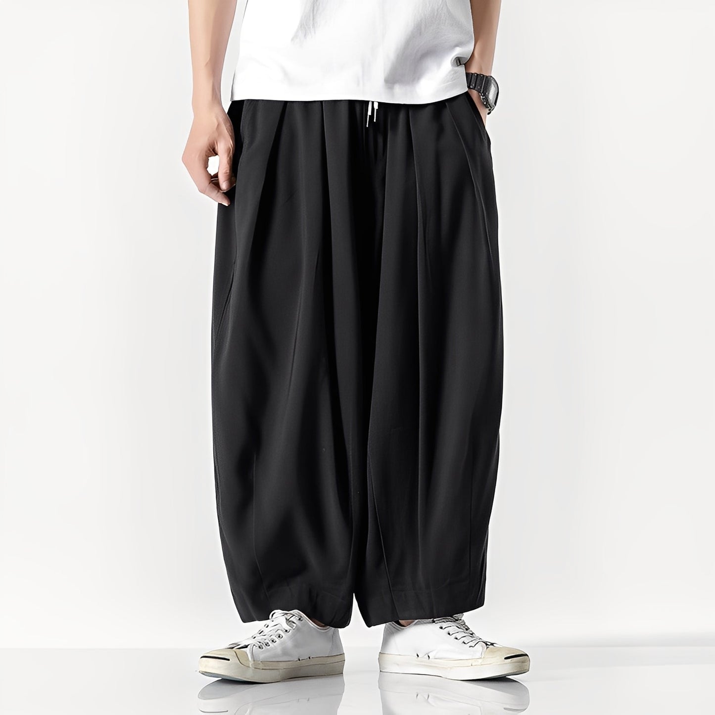 Adam - Wide cotton trousers for men