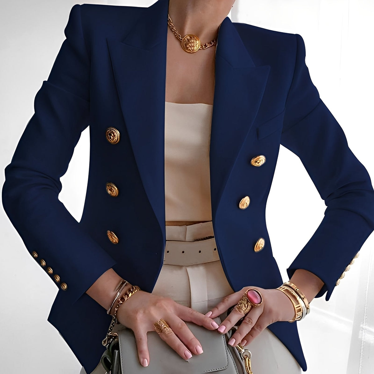 Shelley - Blazer com Botões para Mulheres