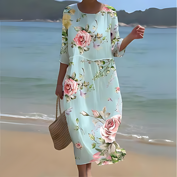 Alina – Vestido Midi Fluido