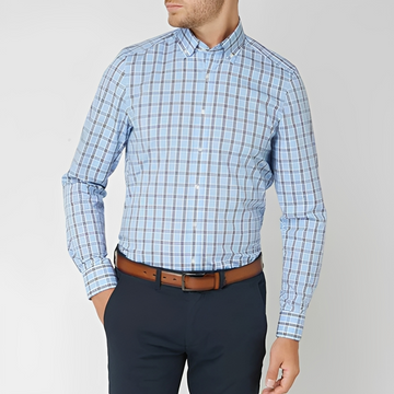 Lance - Camisa xadrez de manga longa para homem
