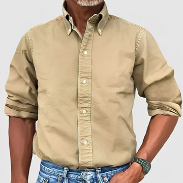 Edmond - Camisa clássica de manga longa para homem