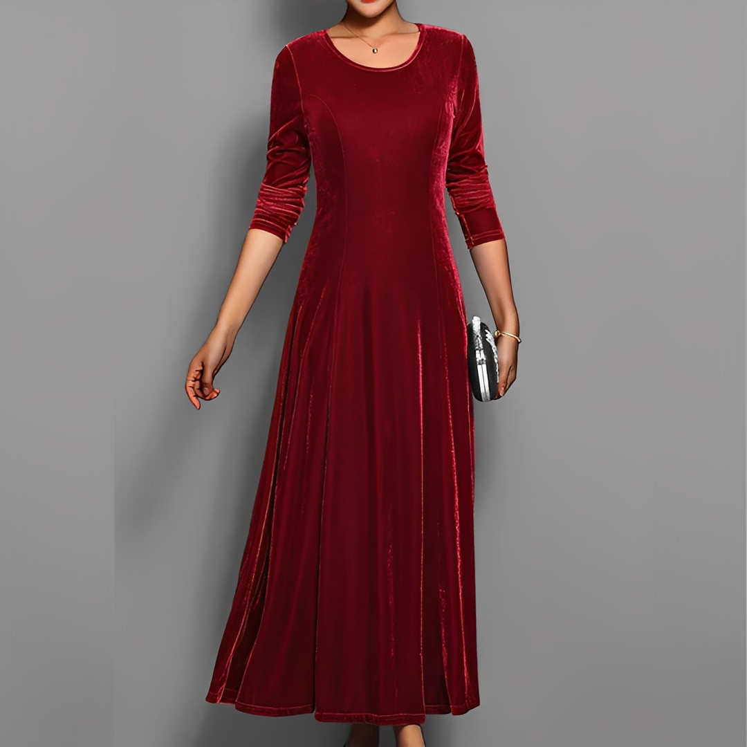 Mathilde - Elegantes Kleid mit langen Ärmeln für Damen