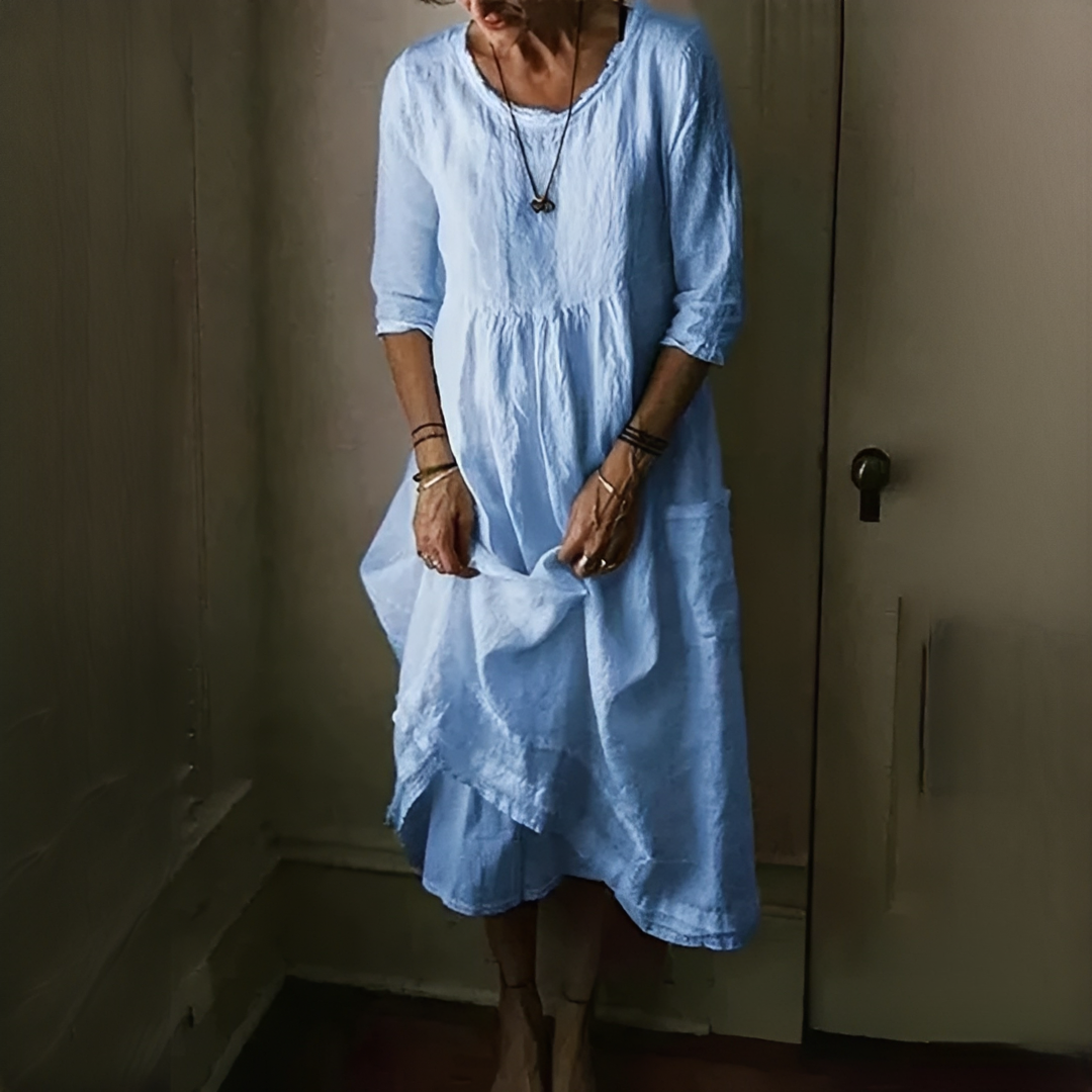 Aimee - Vestido Confortável Plissado
