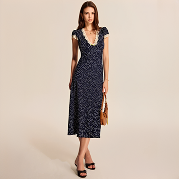 Janette - Vestido moderno com renda
