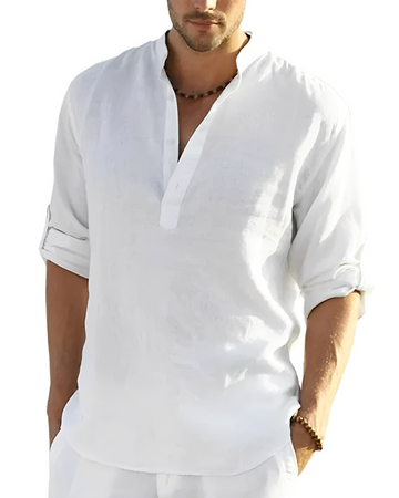 Tristan - Camisa Confortável com Decote em V