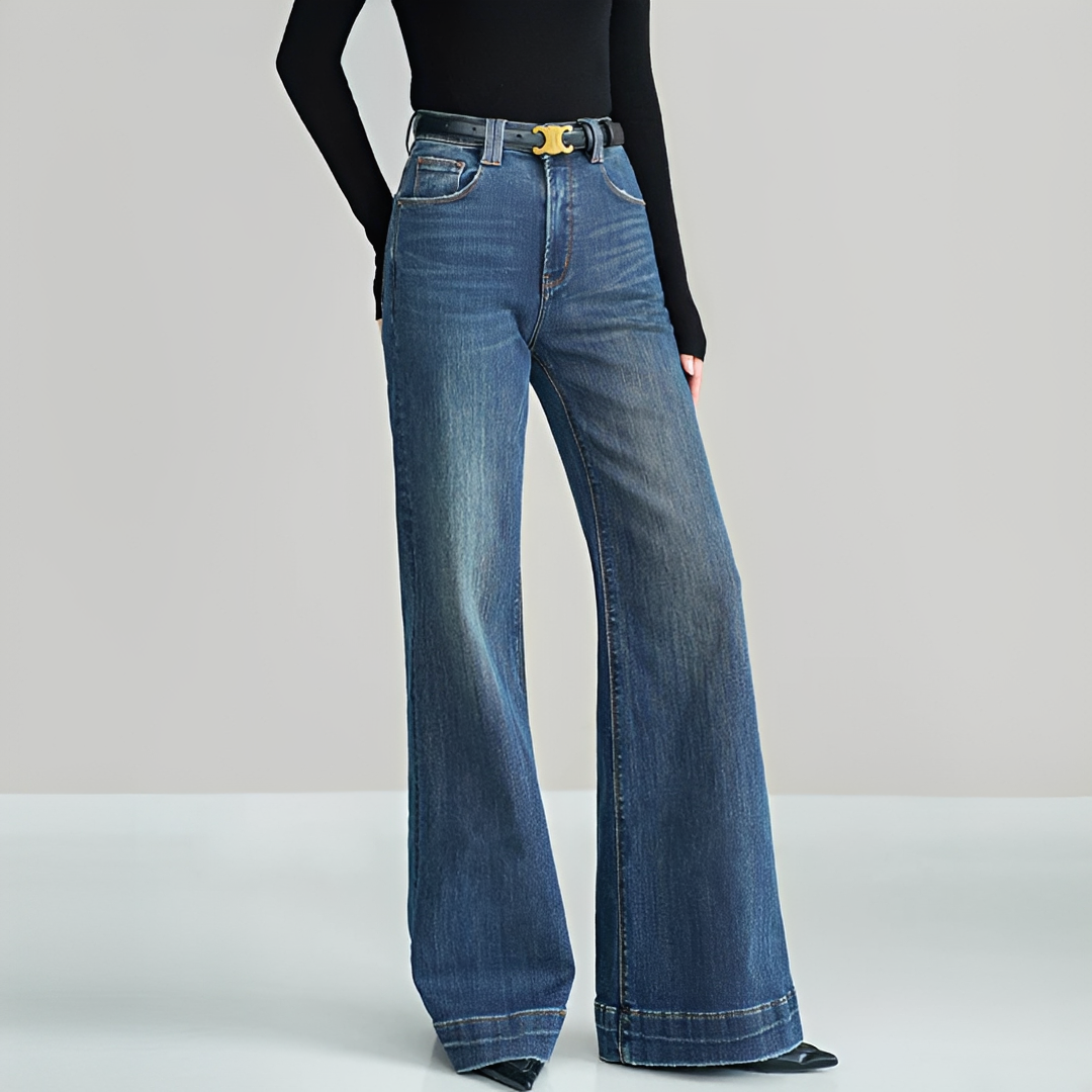 Tamia - Jeans Elegante de Cintura Média