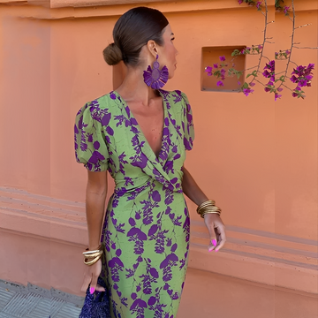 Aglaé - Vestido elegante com flores para mulheres