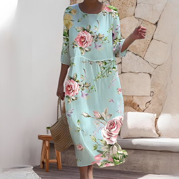 Angelica - Vestido de verão elegante e fluido para mulher