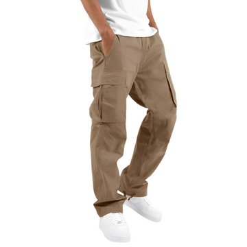 Cooper - Calça cargo masculina larga com cordão