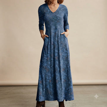 Adeline - Vestido vintage com mangas longas