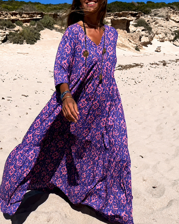 Lucienne - Vestido Fashion com Decote em V