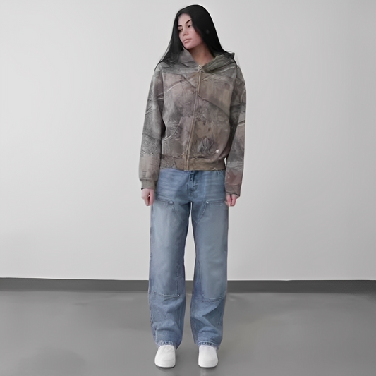 Aarenie - Moletom com capuz oversize para mulher