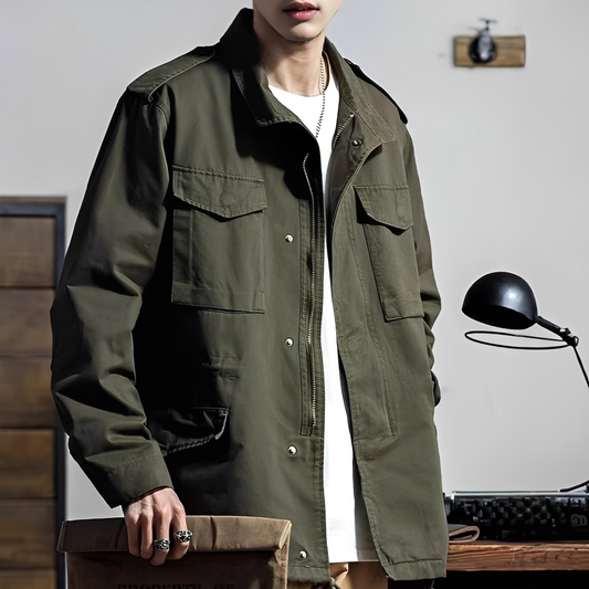 Aarne - Casaco casual com múltiplos bolsos para homens