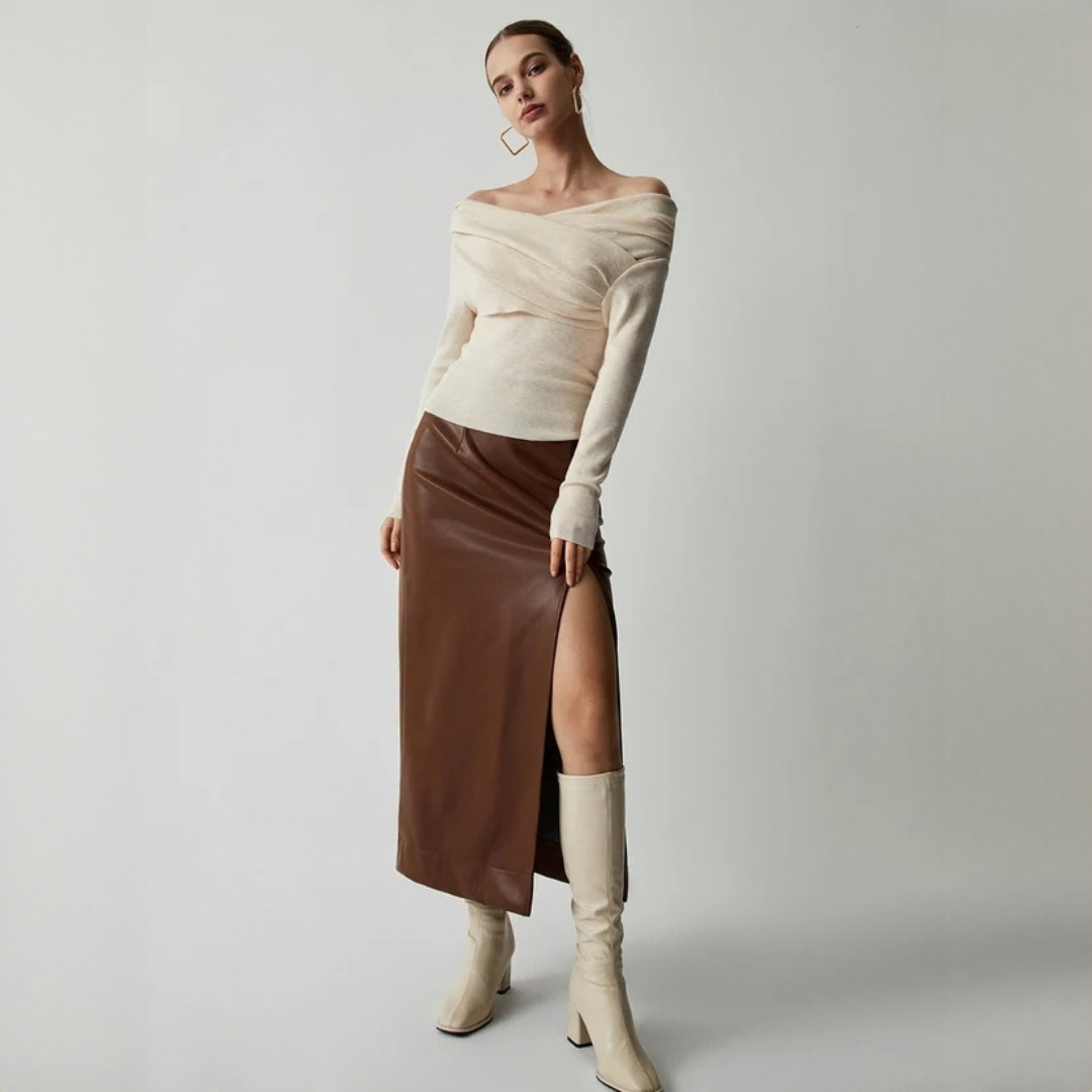 Yasmin - Top elegante sem ombros