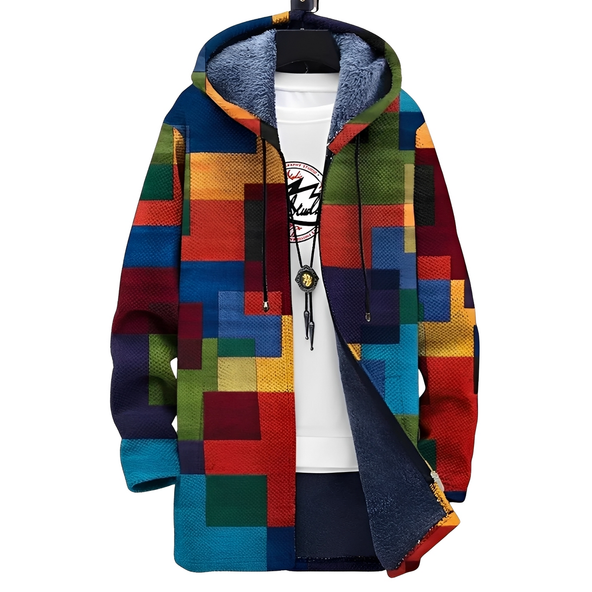 Braiden - Jaqueta masculina estilosa e colorida