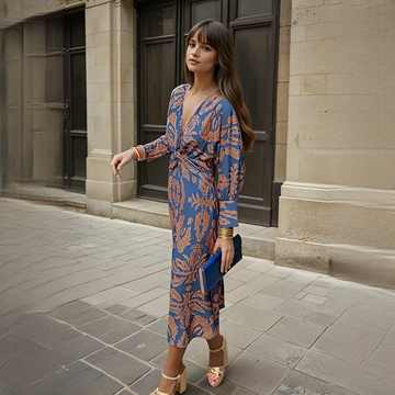 Gwynedd - Vestido Elegante com Decote em V