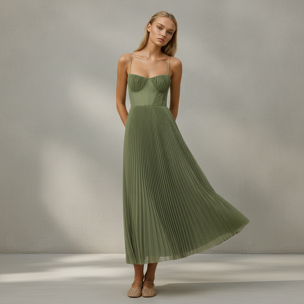 Lorelei - Vestido Elegante Sem Costas e Sem Mangas