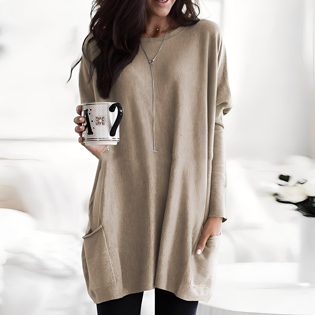 Diane - Camisola de mangas compridas tendência para mulheres