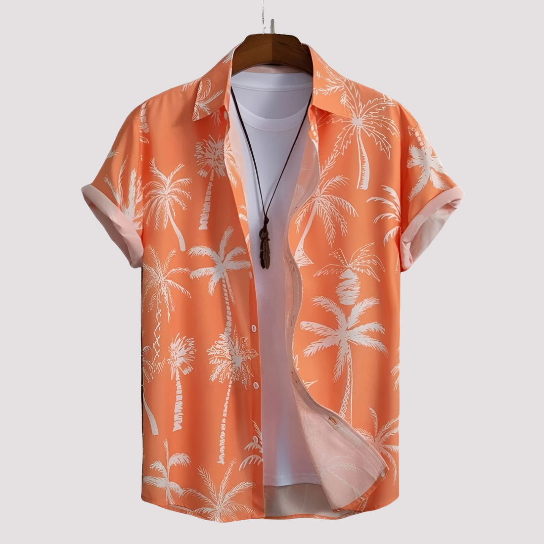 Arjun - Camisa casual com estampa havaiana para homens