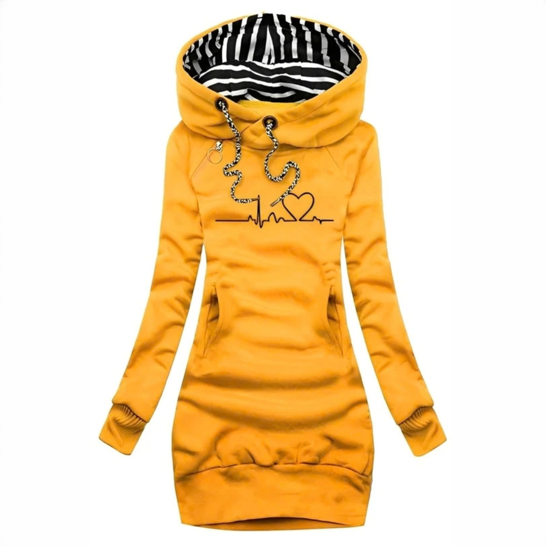 Jaidyn - Vestido com capuz estiloso