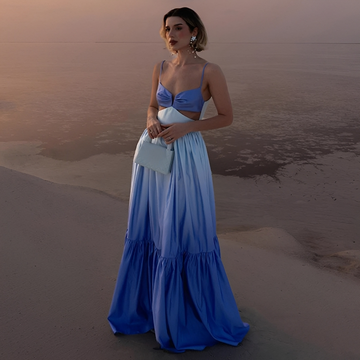 Corina - Vestido Longo Elegante com Alças
