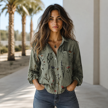 Rhoslyn - Blusa Vintage Leve