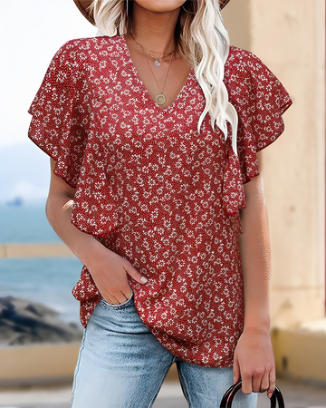 Eleri - Blusa Elegante com Decote em V