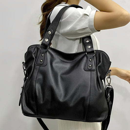 Erika - Elegant large leather bag for women