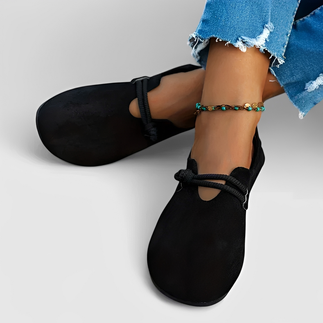 Marjorie - Sapatos Confortáveis de Bico Redondo