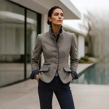 Valerie - Cardigan Elegante com Gola Alta