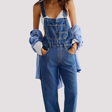 Sophie - Macacão jeans casual e folgado para mulheres