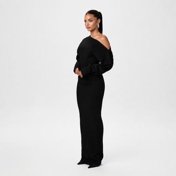 Tahlia - Vestido Longo Estiloso de Um Ombro