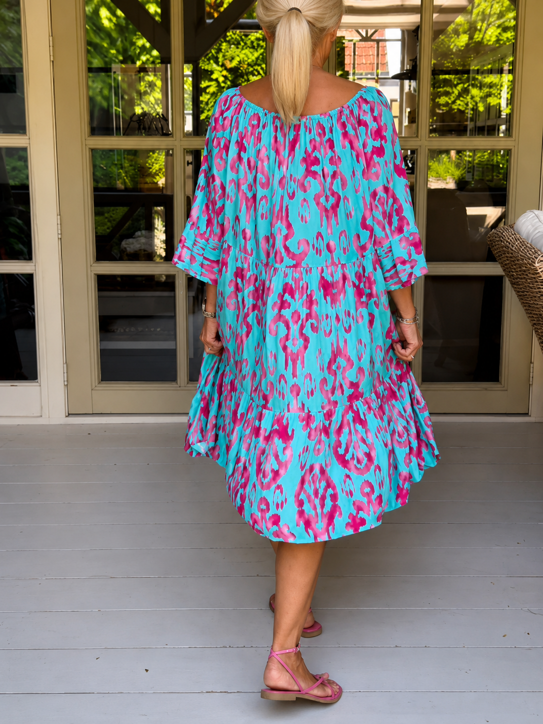 Vishay - Vestido Midi Casual e Solto