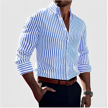 Kelric - Camisa Casual Listrada com Botões