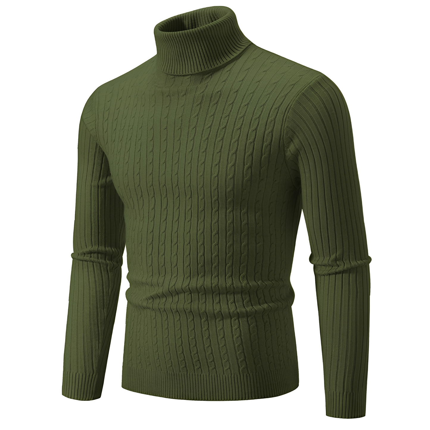 Patrick - Elegant Knitted Sweater with High Collar for Men