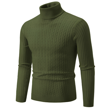 Patrick - Elegant Knitted Sweater with High Collar for Men